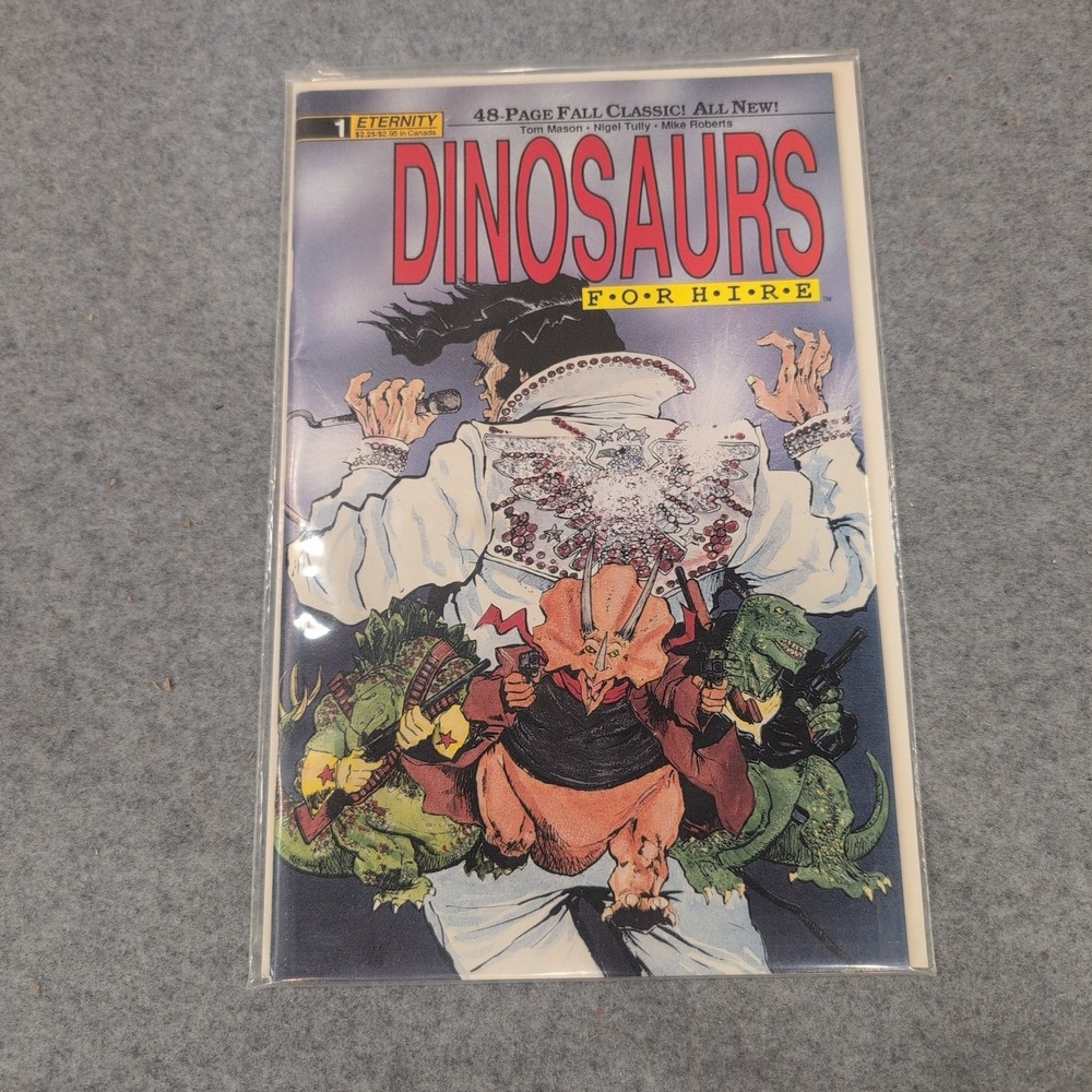 Dinosaurs For Hire 1 Eternity Comics 1990 Tom Mason Nigel Tully Mike Roberts - Picture 1 of 1